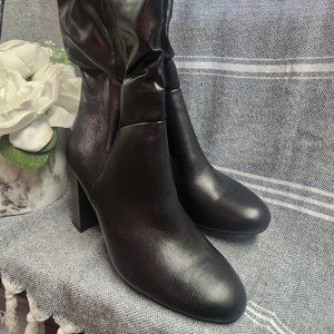 K studio black heeled boot